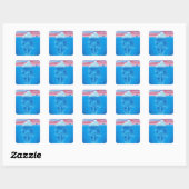 Iceberg Cross Section - Seward, Alaska Vierkante Sticker (Vel)