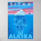 Iceberg Cross Section - Sitka, Alaska Poster (Voorkant)