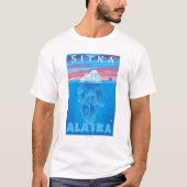 Iceberg Cross Section - Sitka, Alaska T-shirt (Voorkant)