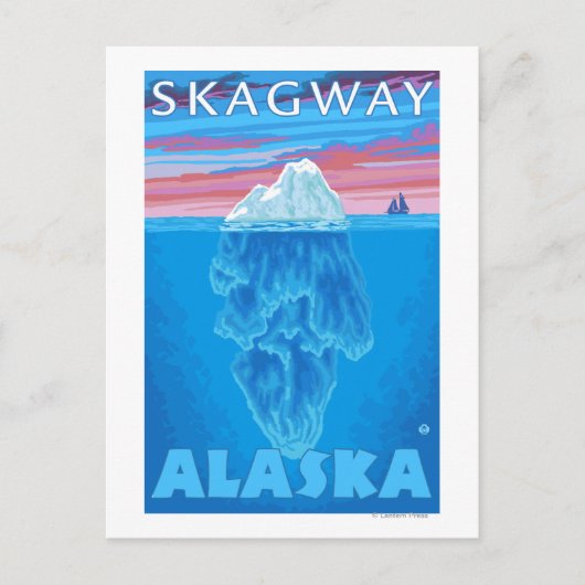 Iceberg Cross Section - Skagway, Alaska Briefkaart (Voorkant)