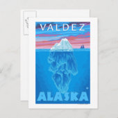 Iceberg Cross Section - Valdez, Alaska Briefkaart (Voorkant / Achterkant)