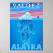Iceberg Cross Section - Valdez, Alaska Poster (Voorkant)