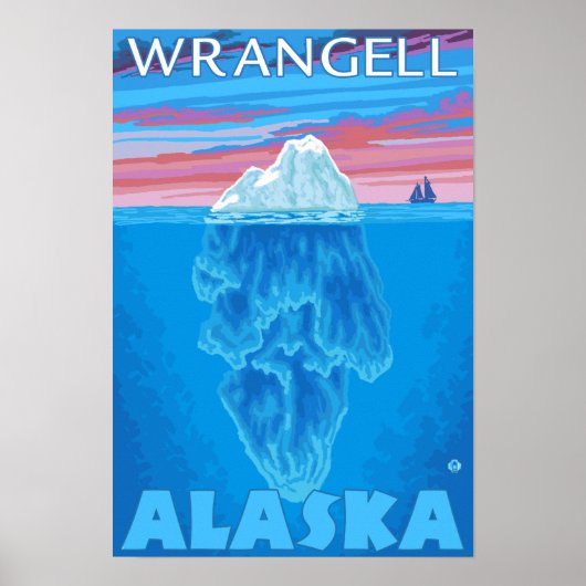 Iceberg Cross Section - Wrangell, Alaska Poster (Voorkant)