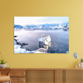 Iceberg Drijft naar het Zee Canvas Afdruk (Insitu (Woonkamer))
