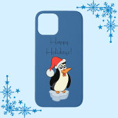 Iceberg Floating Penguin Prettige feestdagen Case-Mate iPhone Case