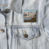 Iceberg-formaties Vierkante Button 5,1 Cm (In situ)