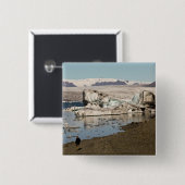 Iceberg-formaties Vierkante Button 5,1 Cm (Voorkant /achterkant)