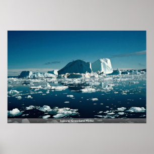Iceberg, Groenland Poster