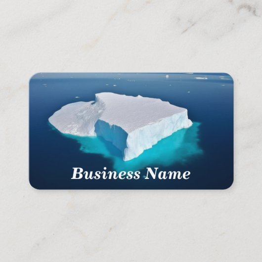Iceberg in Clear Blue Water Visitekaartje (Voorkant)