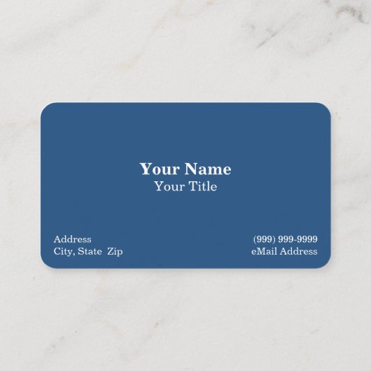 Iceberg in Clear Blue Water Visitekaartje (Achterkant)