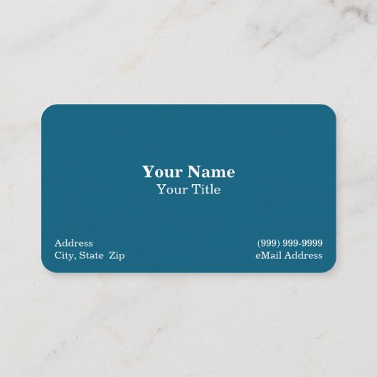 Iceberg in Clear Blue Water Visitekaartje (Achterkant)