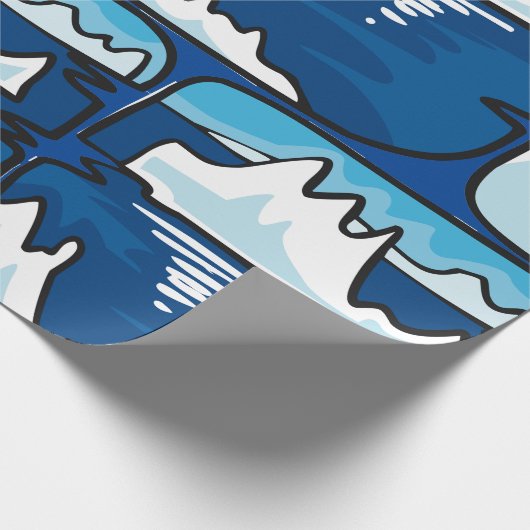 Iceberg Landschap Cadeaupapier (Hoek)