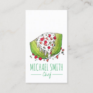 Iceberg Lettuce Wedge Salad Food Caterer Chef Visitekaartje