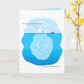 Iceberg Love Folded Greeting Card Kaart (Gele Bloem)