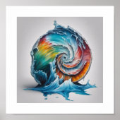 Iceberg Nautilus Shell Poster (Voorkant)
