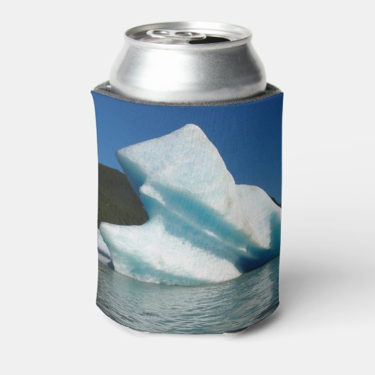 Iceberg op het meer van Mendenhall in Alaska Blikjeskoeler (Blikje Achterkant)