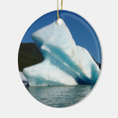 Iceberg op het meer van Mendenhall in Alaska Keramisch Ornament (Links)