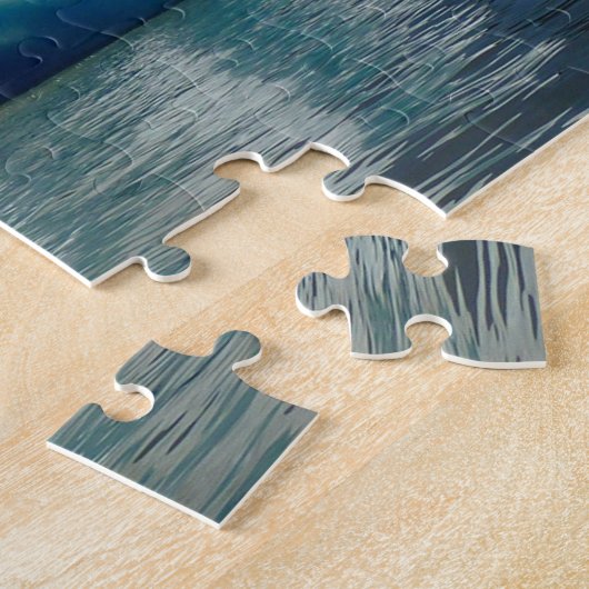 Iceberg op het meer van Mendenhall in Alaska Legpuzzel (Zijkant)