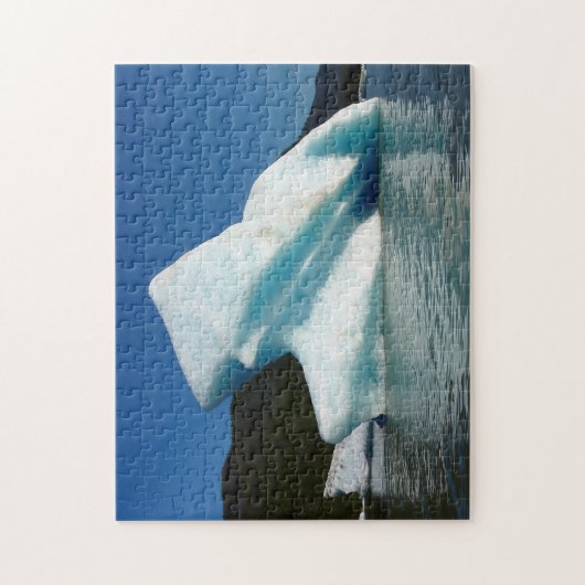Iceberg op het meer van Mendenhall in Alaska Legpuzzel (Verticaal)