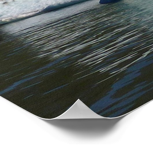 Iceberg op het meer van Mendenhall in Alaska Poster (Hoek)