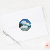 Iceberg op het meer van Mendenhall in Alaska Ronde Sticker (Envelop)