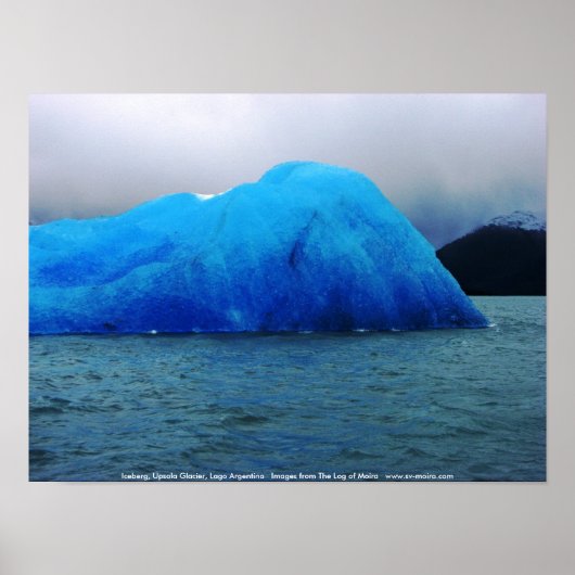 Iceberg, Upsala Glacier, Lago Argentina Poster (Voorkant)