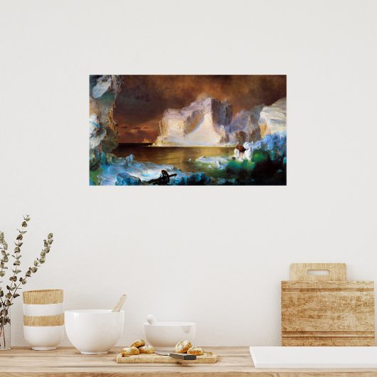 Iceberg van de Frederic Edwin Church Poster (Keuken)