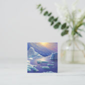 Iceberg Vierkante Visitekaartje (Staand voorkant)