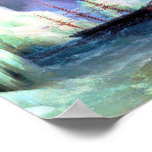 Icebergs in de Atlantische Oceaan door Ivan Aivazo Poster (Hoek)