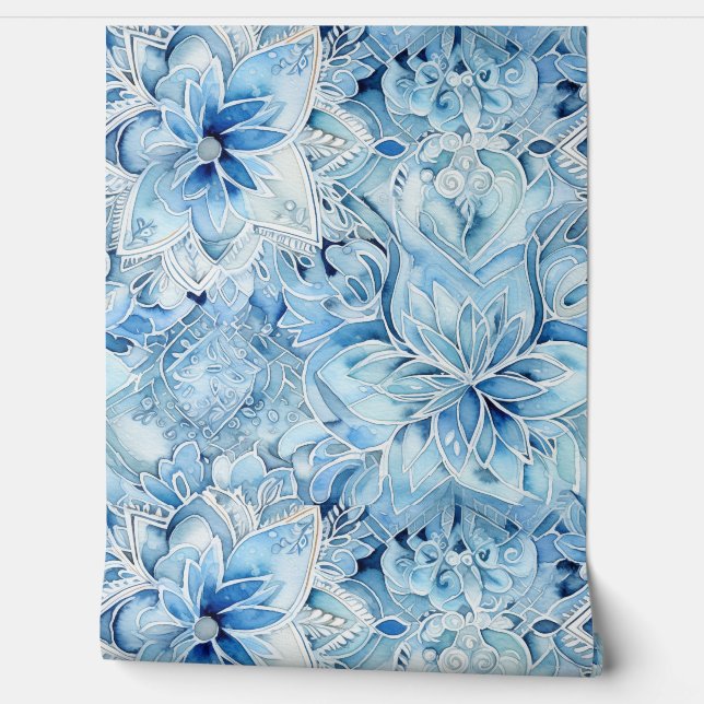 Icebound Fantasy Realm Winter Behang (Afrollen)