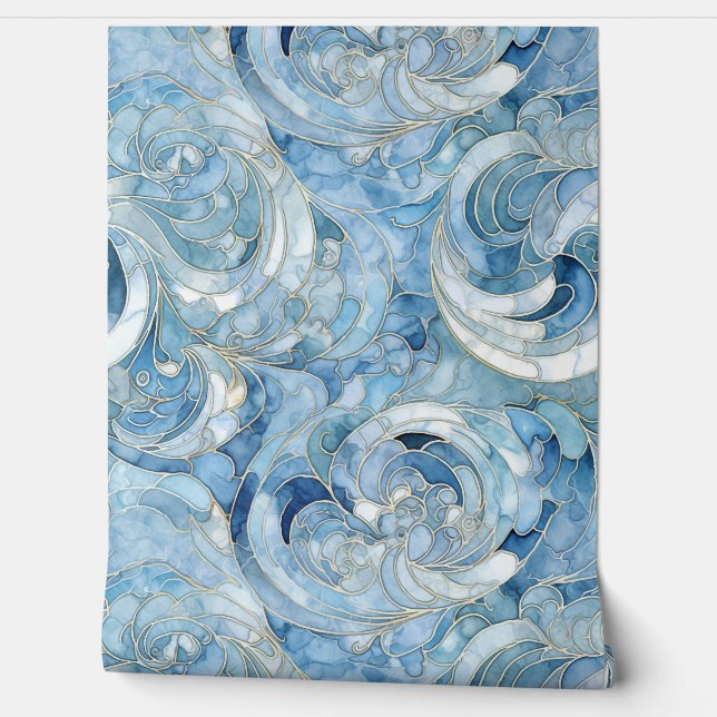 Icebound Fantasy Realm Winter Behang (Afrollen)