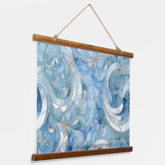 Icebound Fantasy Realm Winter Hangend Wandkleed (Gebogen)