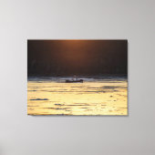 Icebreaker At Sunset Canvas Afdruk (Voorkant)