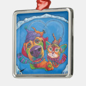 Icecapaws Holiday Orname van Ron Burns Metalen Ornament (Links)