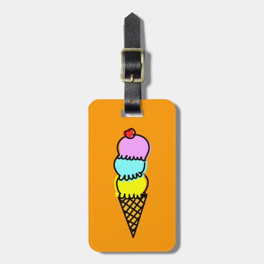 Icecream Bagagelabel (Voorkant verticaal)