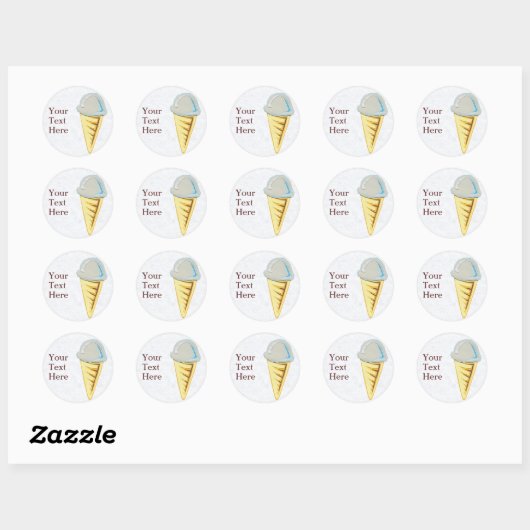 Icecream Cone Stickers (Vel)