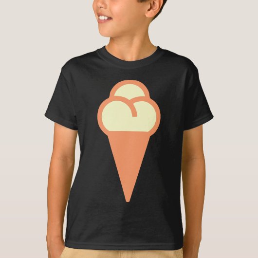 Icecream Cone-symbool T-shirt (Voorkant)