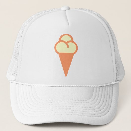 Icecream Cone-symbool Trucker Pet (Voorkant)