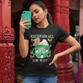 Icecream de hele weg Kerstmis T-shirt