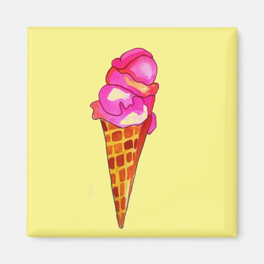 icecream gelato schattig voedsel magneet (Voorkant)