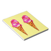 icecream gelato schattig voedsel notitieblok (Schuin)