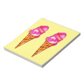 icecream gelato schattig voedsel notitieblok (Linkerzijde)