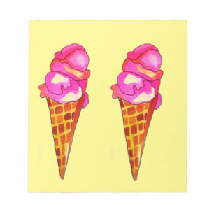 icecream gelato schattig voedsel notitieblok