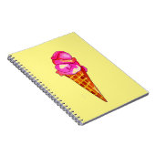 icecream gelato schattig voedsel notitieboek (Rechterzijde)