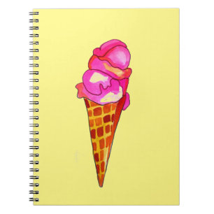icecream gelato schattig voedsel notitieboek