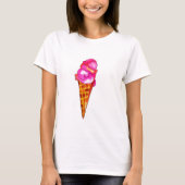 icecream gelato schattig voedsel t-shirt (Voorkant)