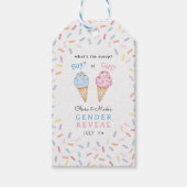 Icecream Geslacht onthullen Cadeaulabel (Voorkant)