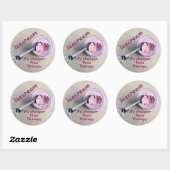 Icecream Het is goedkoper dan Therapy Funny Ronde Sticker (Vel)