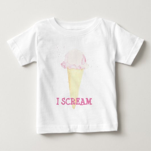 icecream i schream baby bodysuit (Voorkant)