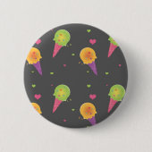 IceCream Pin Ronde Button 5,7 Cm (Voorkant)